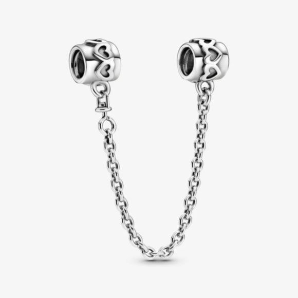 Pandora 2020 Limited Edition Hearts Safety Chain C Pandora 2020 Limited Edition Hearts Safety Chain C